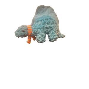 Manhattan Toy Company Little Jurassic Dimetrodon Blue plush dinosaur